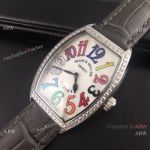 Fake Franck Muller Watch - Stainless Steel Case Diamond Bezel 38mm Watch